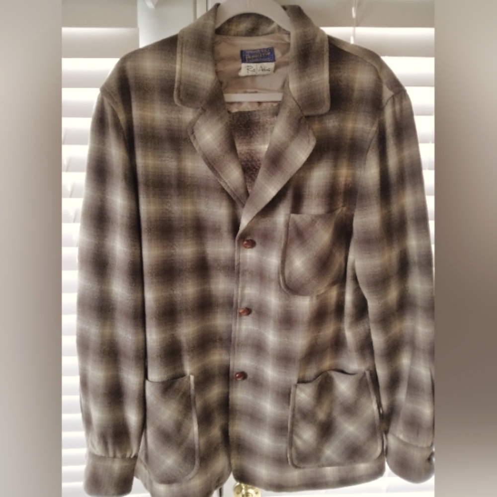 Vintage Pendleton Roos Atkins - pure virgin wool tartan blazer!